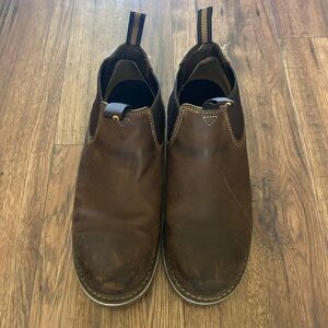 Georgia Boot Men's Brown Leather Slip-On Boots